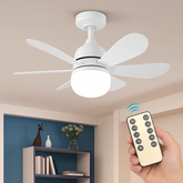 Ventilador de Teto LED 6 Hélices | Pague 1 Leve 3 – Compacto, Bivolt e com Controle Remoto